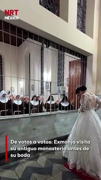 Una exmonja de clausura volvió a su monasterio para rezar con sus antiguas hermanas antes de casarse.