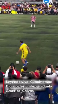 Durante el juego de leyendas entre el Club América y Chivas, el exfutbolista y ahora político demostró que el talento nunca se pierde.