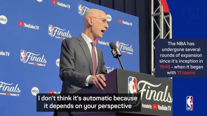 Commissioner Silver says that expansion is very much in the mind of the NBA