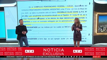 🚨 ELÍAS PICCIRILLO HACE HUELGA DE HAMBRE DESDE LA CÁRCEL