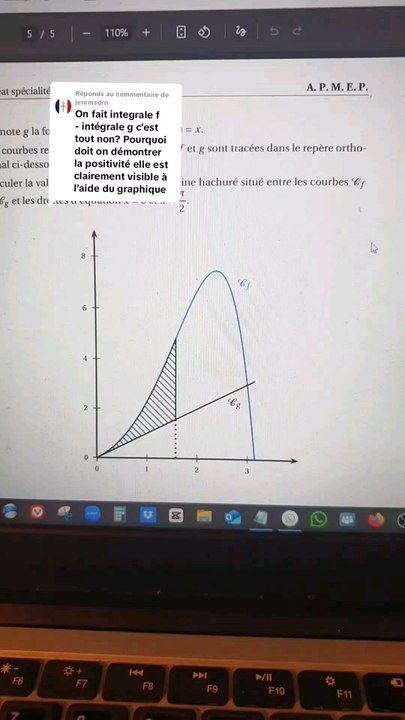 On explique que le graphique n'est pas un argument permettant de valider les réponses aux questions en général, excepté dans les situations où le contexte l'exige.#graphique #fonction #derivation