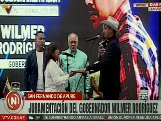Wilmer Rodríguez es juramentado como gobernador electo del estado Apure para el periodo 2025-2029