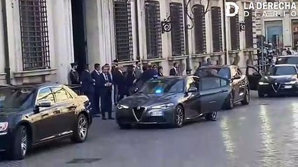 El presidente Javier Milei se reúne con Giorgia Meloni en Roma, Italia