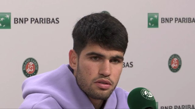 Roland-Garros 2025 - Carlos Alcaraz, en finale : Jannik Sinner, c'est le meilleur du moment