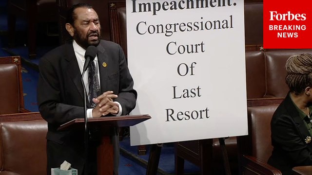 Al Green Pledges To Ensure That Articles Of Impeachment Will Be Voted On This Month