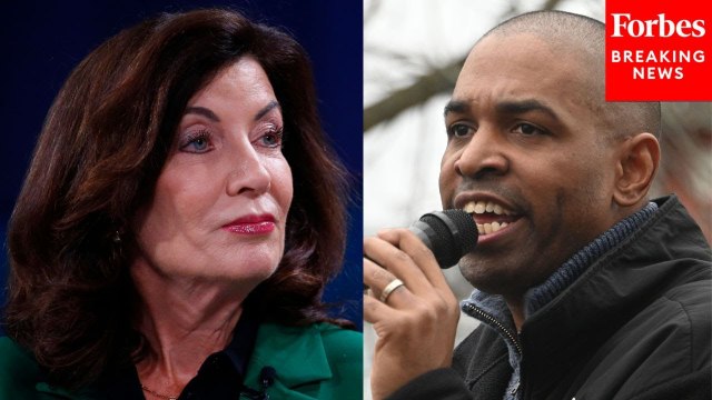 Hakeem Jeffries Asked Point Blank About NY's Lt. Gov. Antonio Delgado Challenging Gov. Hochul
