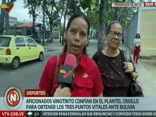 Ciudadanos confían en la capacidad de la selección Vinotinto para obtener los 3 puntos ante Bolivia