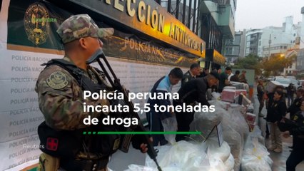 Policía peruana incauta 5.5 toneladas de droga con posible destino mexicano. 🇵🇪🇲🇽