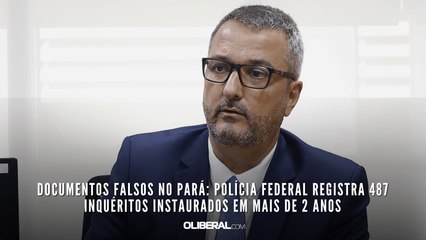 Documentos falsos no Pará: Polícia Federal registra 487 inquéritos instaurados em mais de 2 anos