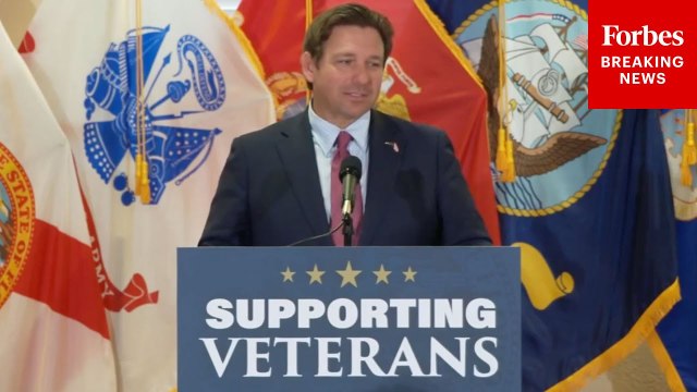 Florida Governor Ron DeSantis Signs Legislation To Help Veterans