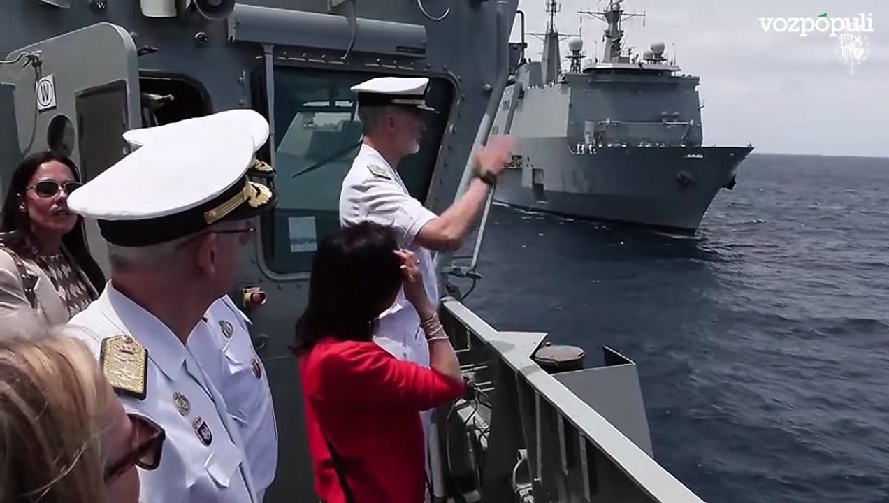 El Rey Felipe VI preside la Revista Naval en Las Palmas