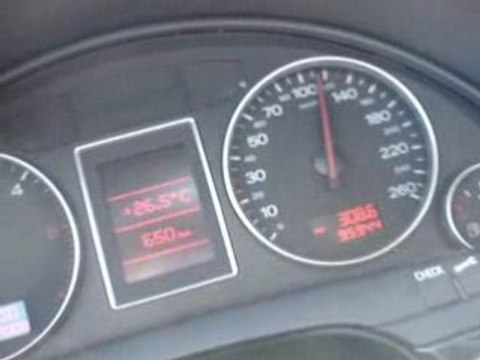 AUDI A4 1.9 TDI 130 - 0 à 100 = 7,40 sec (reprog 185CH)