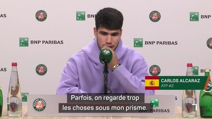 Roland-Garros - Alcaraz : "Pas du tout inquiet de laisser des sets en route"
