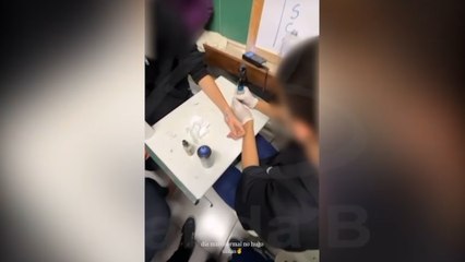 Aluno é filmado tatuando colega dentro de sala de aula em colégio cívico-militar do Paraná; veja vídeo