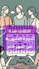 📆❗ اختلاف مدة الدورة الشهرية: طبيعي أم مؤشر على مشكلة صحية؟