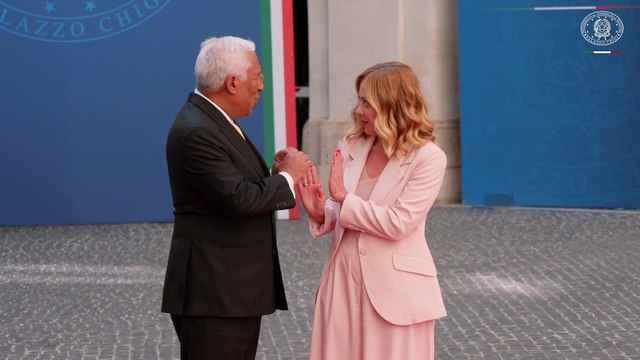 Roma - Incontro del Presidente Meloni con il Presidente del Consiglio europeo Costa (06.06.25)