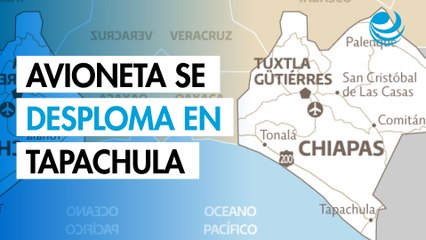 Avioneta que combatía al gusano barrenador en Tapachula se desploma; hay tres muertos