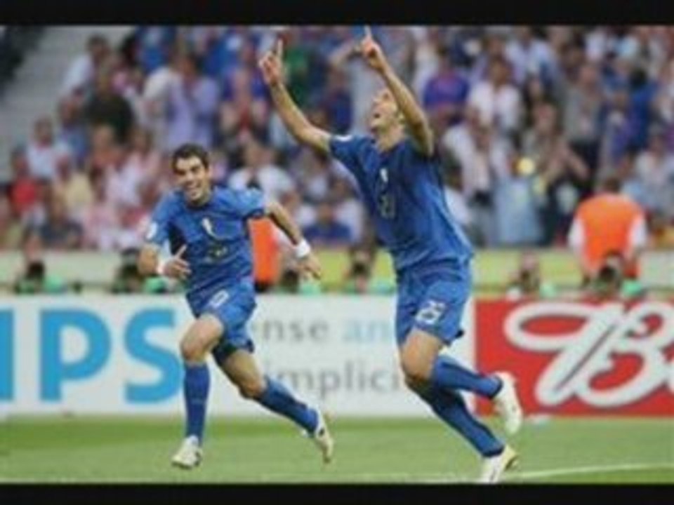 Mondiali 2006 Filmato finale Italia-Francia 6-4 con canzoni