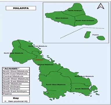 Map of Malampa Province. Peta Provinsi Malampa. Malampa Province Map. Map of Province of Malampa. Province of Malampa Map. Carte de la province de Malampa. Mapa da província de Malampa. Mapa de la provincia de Malampa. Mappa della provincia di Malampa