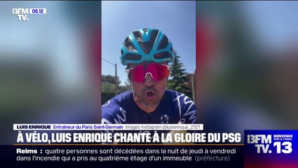 En pleine sortie à vélo, Luis Enrique chante à la gloire du PSG