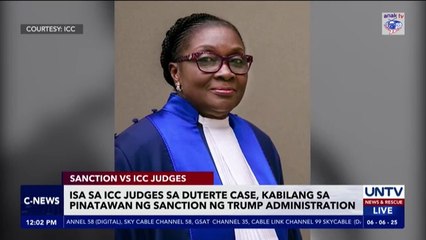 Isa sa ICC judges sa Duterte case, kabilang sa pinatawan ng sanction ng Trump administration