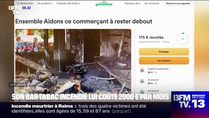 En attendant la réouverture de son bar-tabac, détruit par un incendie lors des émeutes de 2023, il doit débourser 2.000 euros par mois pour payer ses charges