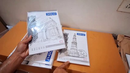 Unboxing DOMS Sketch Book 🎨 | Spiral Bound 150 GSM Paper | Best for Drawing & Art Practice