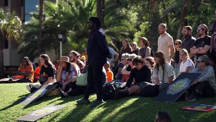 Large crowds gather across the country in memory of an Aboriginal man who died in custody