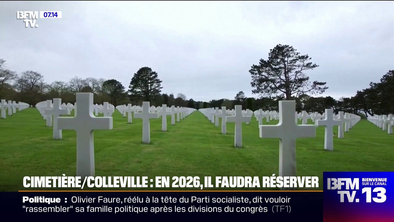 Les visites du cimetière américain de Colleville-sur-Mer se feront sur réservation à partir d'avril 2026