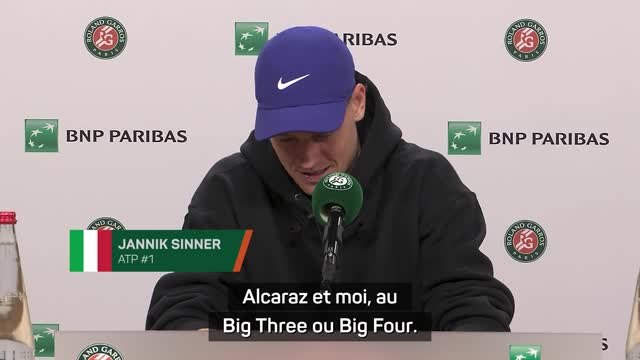 Roland-Garros - Sinner : “La rivalité avec Alcaraz ? Il faudra du temps pour la comparer à celle du Big Three”