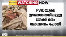 PWDയുടെ ഉടമസ്ഥതയിലുള്ള തേക്ക് മോഷണം പോയി; മരം മുറിച്ച് കടത്തിയ ശേഷം കുറ്റി മൂടിയ നിലയിൽ