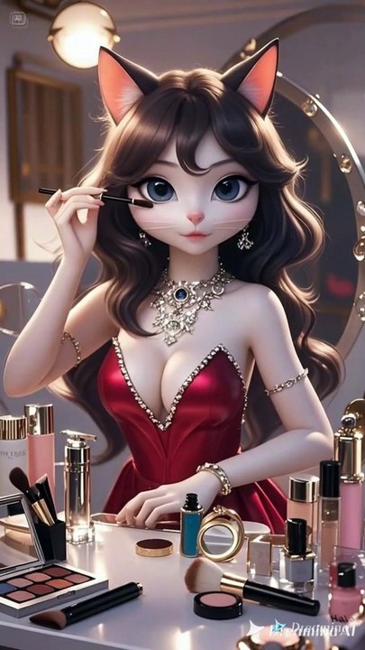 cat makeup #cat #makeup #cute #kucing