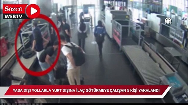 Yasa dışı yollarla yurt dışına ilaç götürmeye çalışan 5 kişi yakalandı