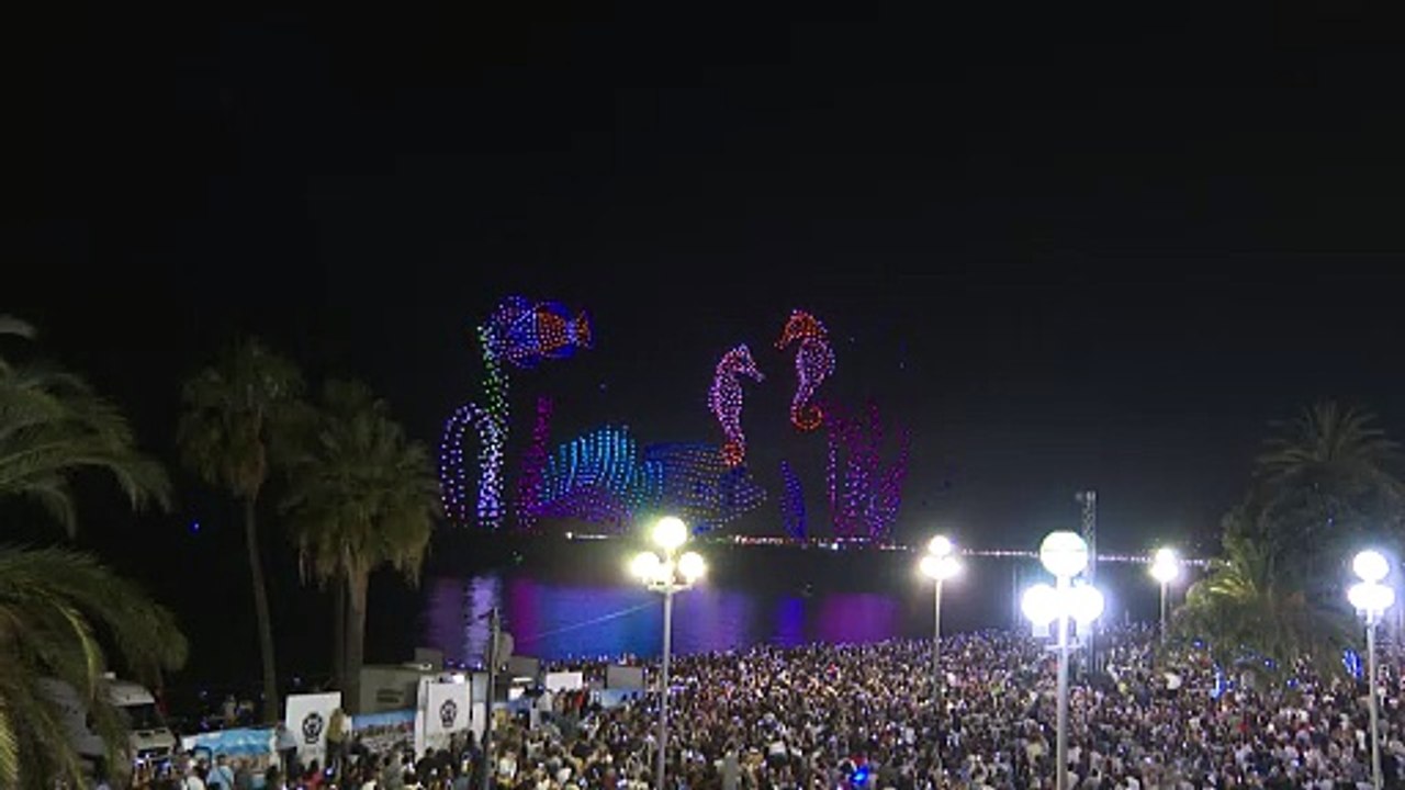 مخلوقات بحرية تُضيء سماء نيس قبيل مؤتمر الأمم المتحدة للمحيطات