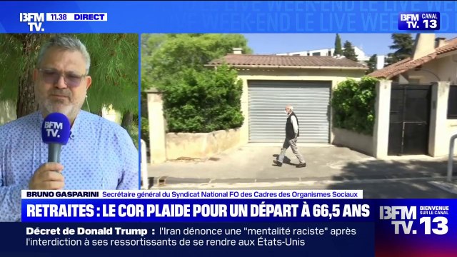 Retraites: Il est hors de question de faire peser le recul de l'âge de départ à la retraite comme étant la solution absolue , affirme Bruno Gasparini (FO)