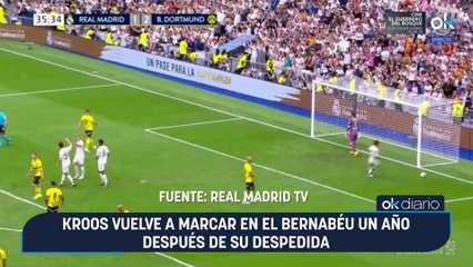 Kroos vuelve a marcar en el Bernabéu un año después de su despedida
