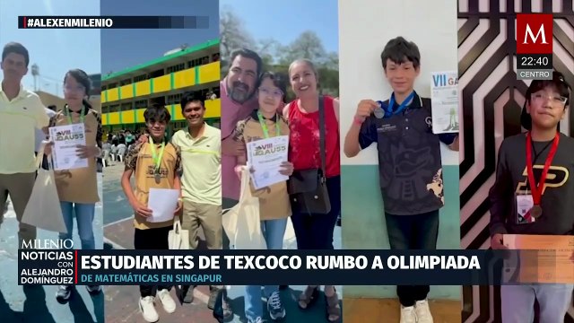 Cinco estudiantes de Texcoco representarán a México en olimpiada de matemáticas en Singapur