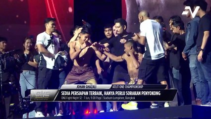 Menjelang pertarungan Johan Ghazali menentang Diego Paez