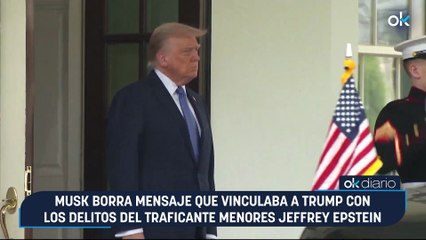 Elon Musk hace desaparecer el mensaje con el que acusaba a Donald Trump de estar en los archivos de Epstein