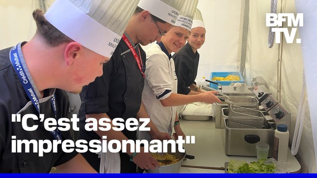 ROBIN DE BFM - Ces lycéens cuisinent pour Gims, Pierre Garnier ou encore Ninho et Niska