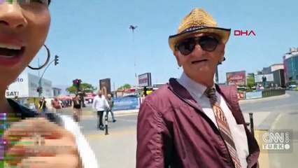 Kadıköy'de Güney Koreli fenomene canlı yayında taciz!