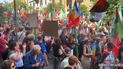 Al via a Roma il corteo Pd-M5s-Avs per Gaza