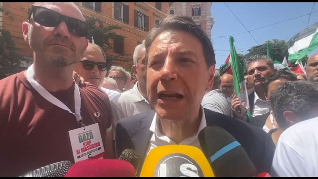 Corteo per Gaza, Conte: è la piazza dell'umanità contro lo sterminio