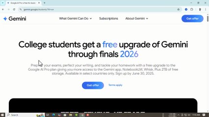 Free Gemini Pro + 2TB Google Drive Storage for College Students