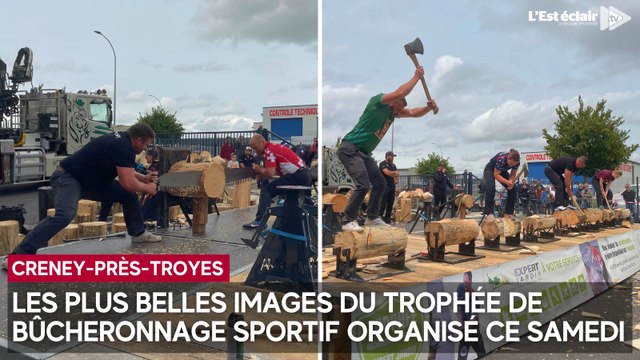 Les plus belles images de la compétition de bûcheronnage sportif organisée ce samedi à Creney-près-Troyes