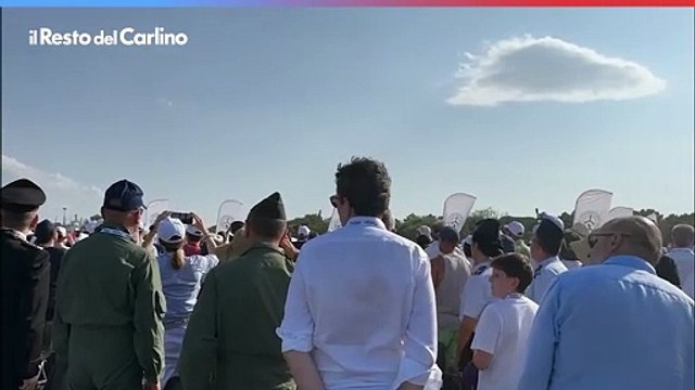 Frecce Tricolori a Punta Marina, il video dello spettacolo