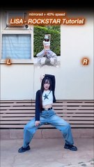 TUTORIAL LISA ROCKSTAR dance 🔥 lisa rockstar kpop shorts