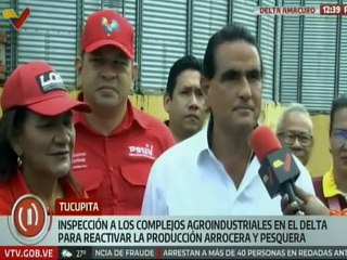 Autoridades nacionales inspeccionan complejo agroindustrial y productivo en el estado Delta Amacuro