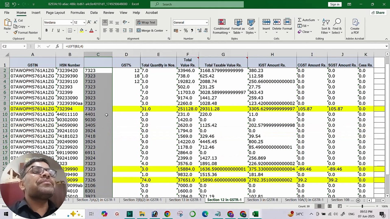 Flipkart Seller GSTR-1 Table 12 Filing Guide _ Step-by-Step HSN-Wise Report Filing !!!