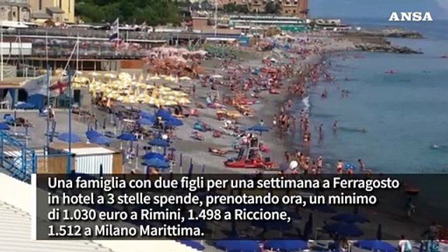 'Vacanze italiane' sempre piu' care